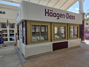 Haagen-Dasz kiosk